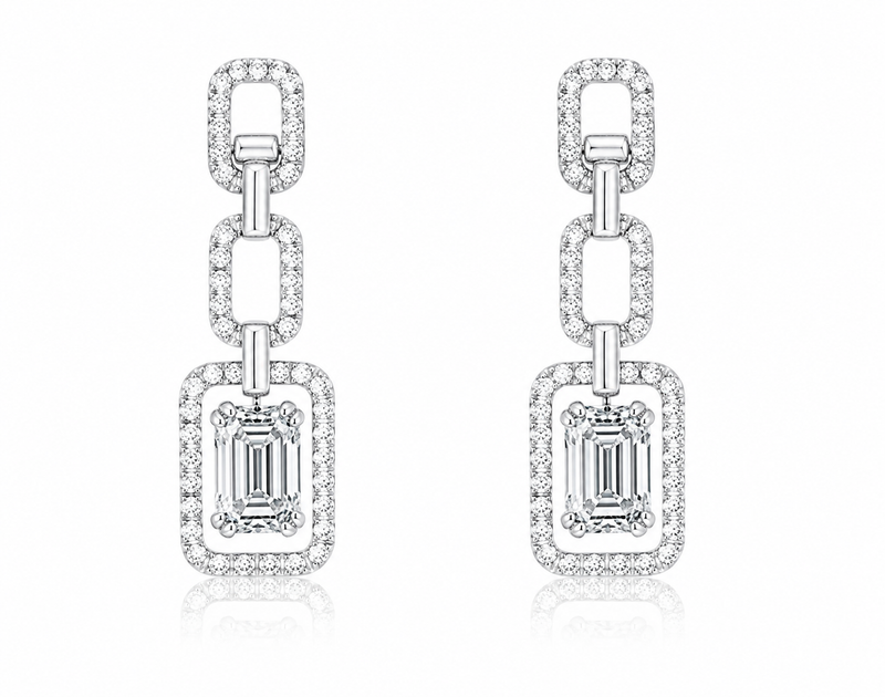 Halo Drop Earrings