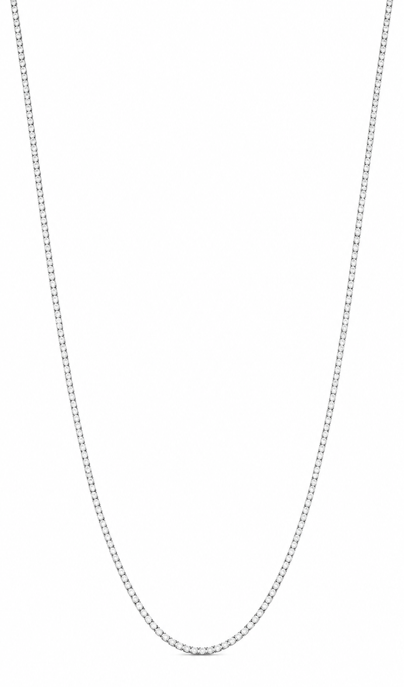 Opera Length Classic Tennis Necklace