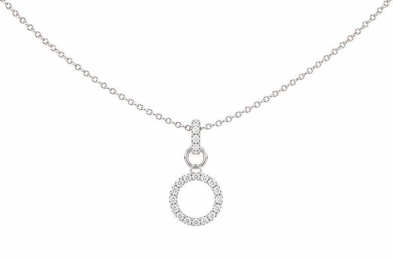 Circle Shape Diamond Pendant