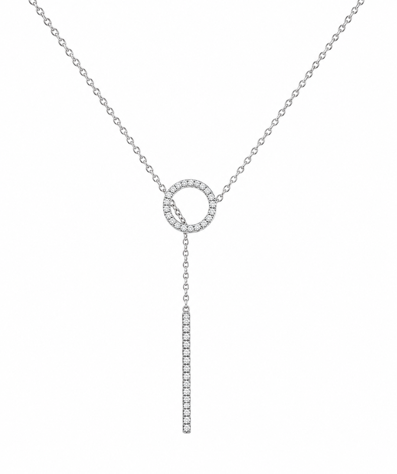 Circle Of Life Sliding Chain Diamond Necklace
