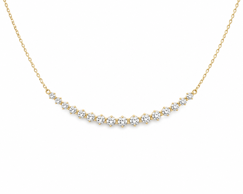 Illusion Set Diamond Necklace On Chain