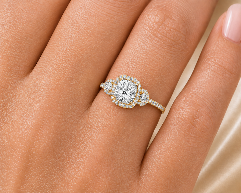 Chiara Cushion Cut Engagement Ring