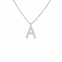 Diamond Initial Pendant