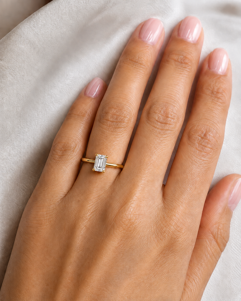 Dakota Emerald Cut Engagement Ring