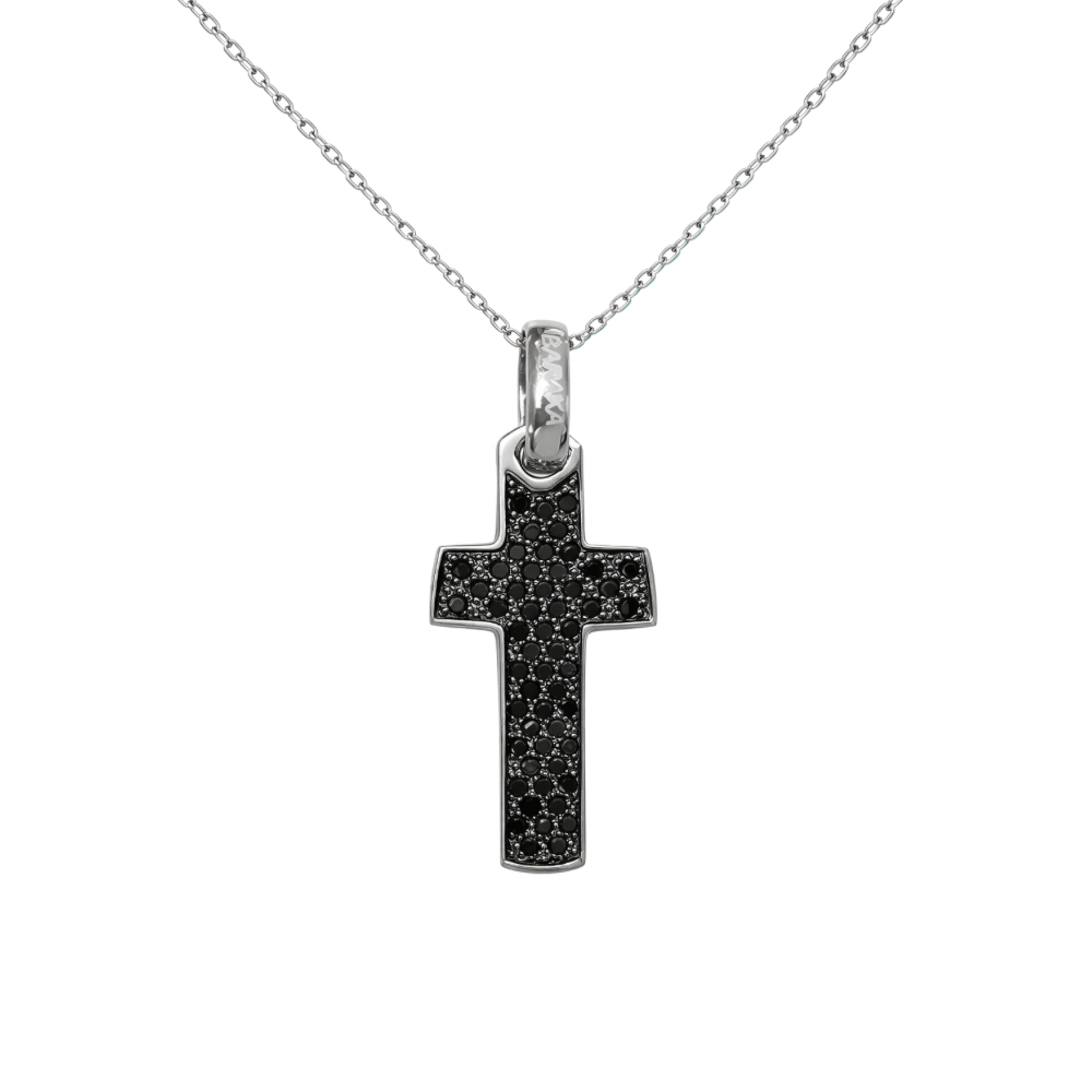 Black Diamond Cross Pendant