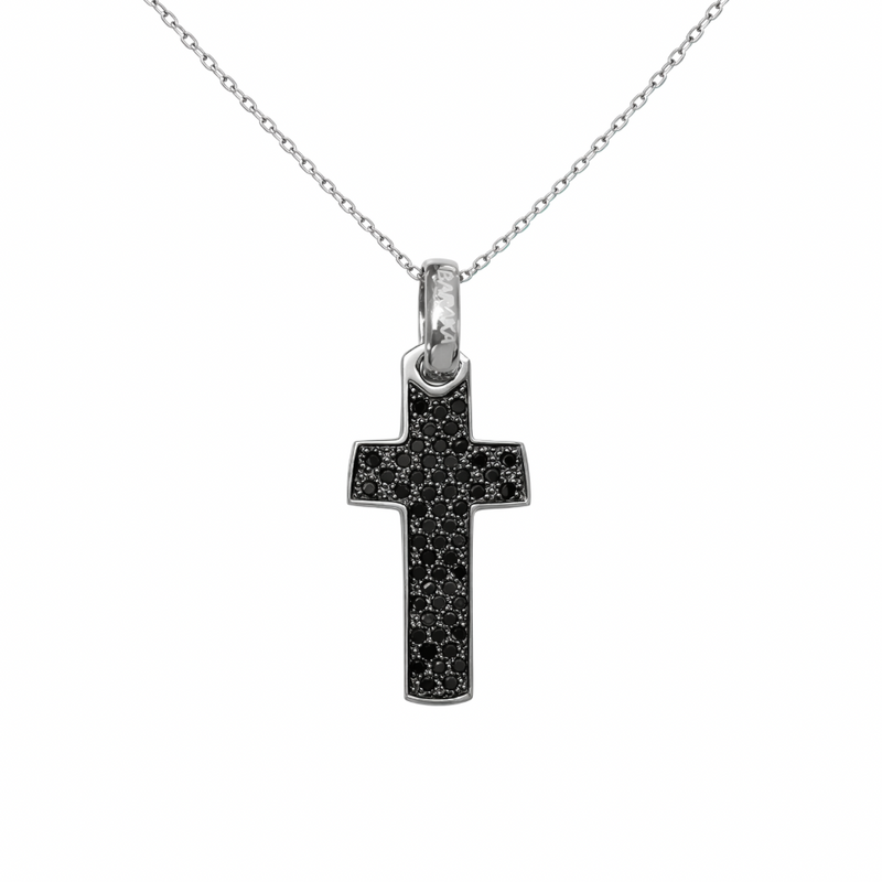 Black Diamond Cross Pendant