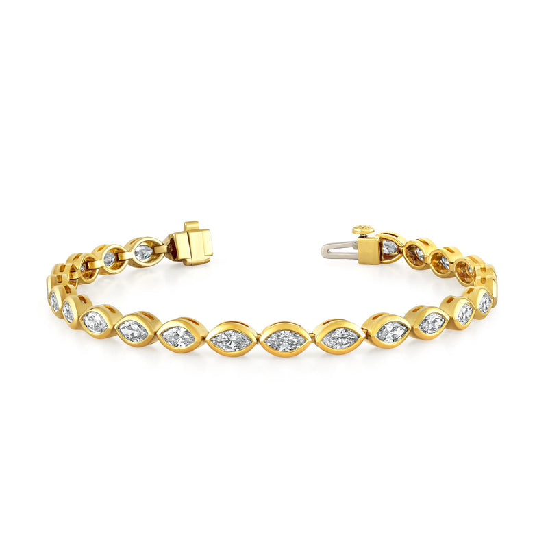 Marquise Bezel Diamond Bracelet