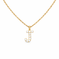 Diamond Initial Pendant
