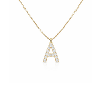 Diamond Initial Pendant