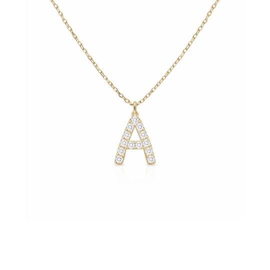 Diamond Initial Pendant