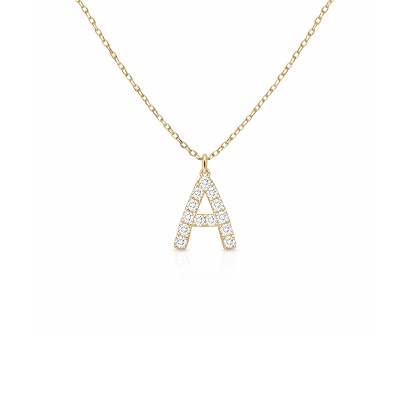 Diamond Initial Pendant