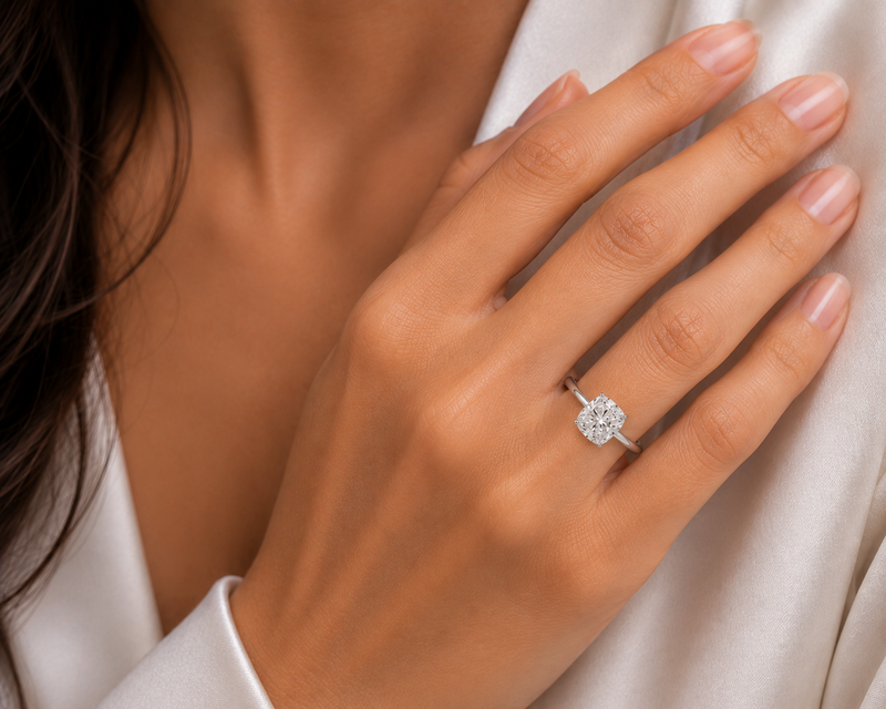 Elsie Cushion Cut Engagement Ring