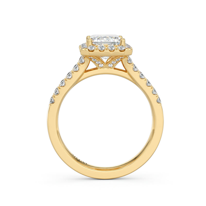 Claire Emerald Cut Engagement Ring