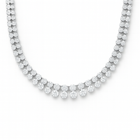 Double Row Diamond Necklace