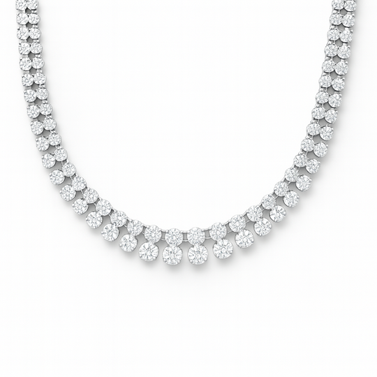 Double Row Diamond Necklace