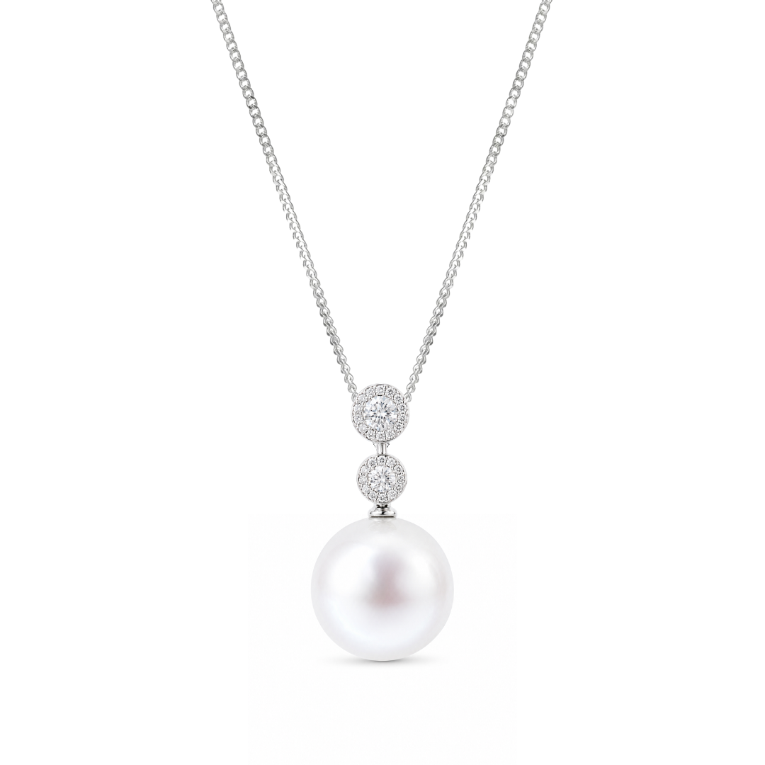 Diamond & South Sea Pearl Pendant