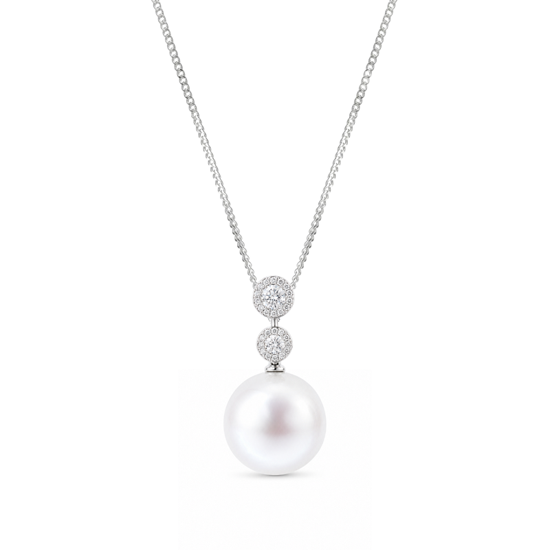 Diamond & South Sea Pearl Pendant