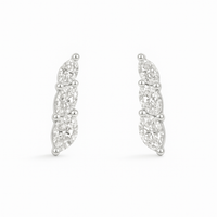 Graduating Marquise Diamond Studs