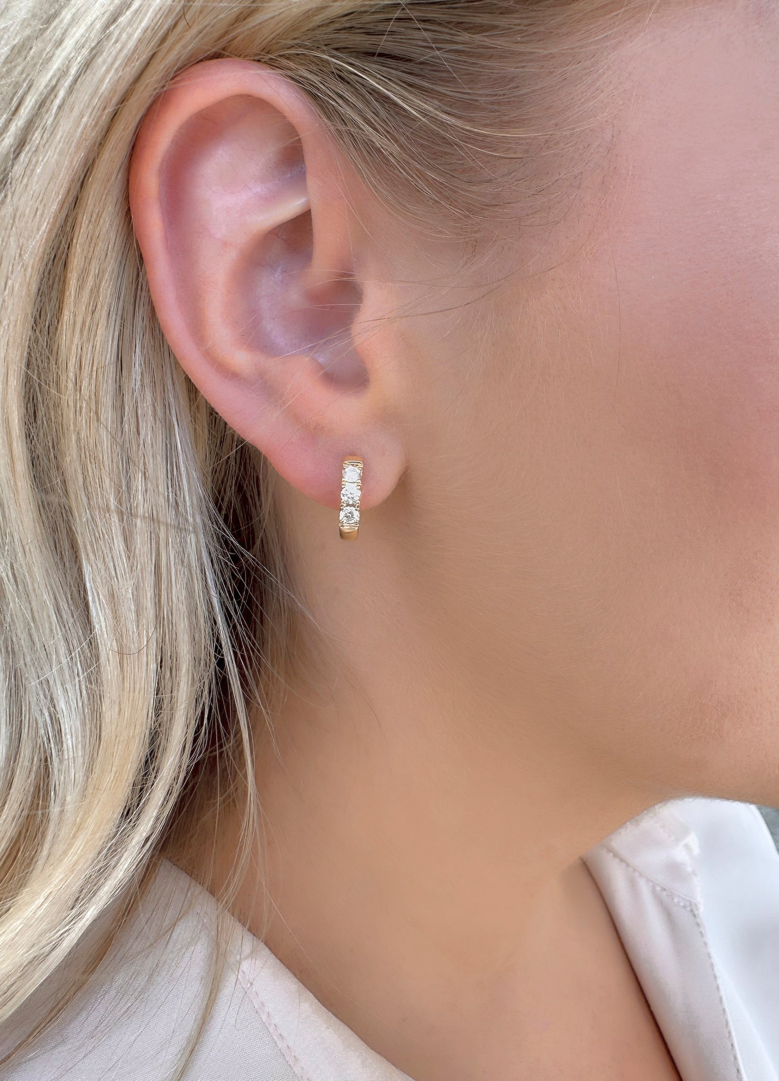 Aurelia Huggie Hoop Earrings