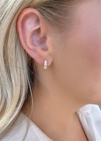 Aurelia Huggie Hoop Earrings