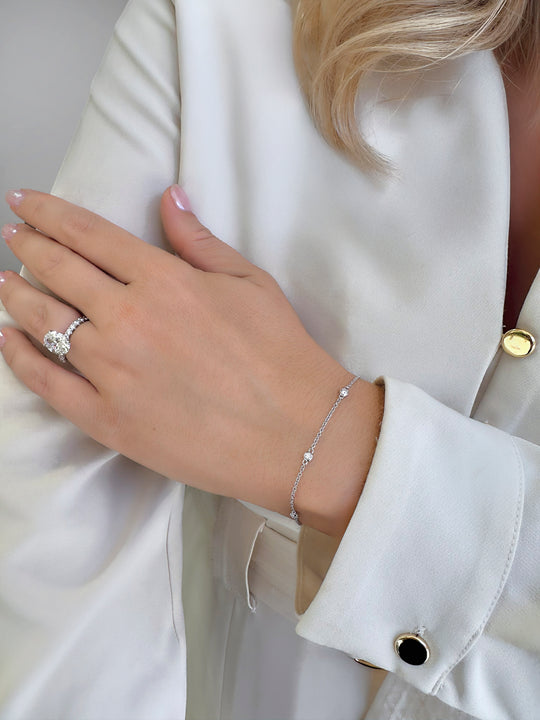 Bezel Set Diamond Bracelet
