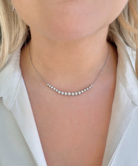 Illusion Set Diamond Necklace On Chain