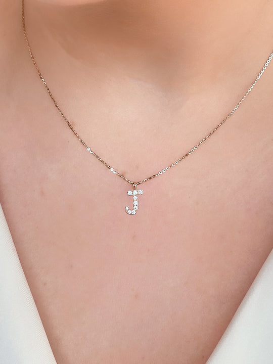 Diamond Initial Pendant