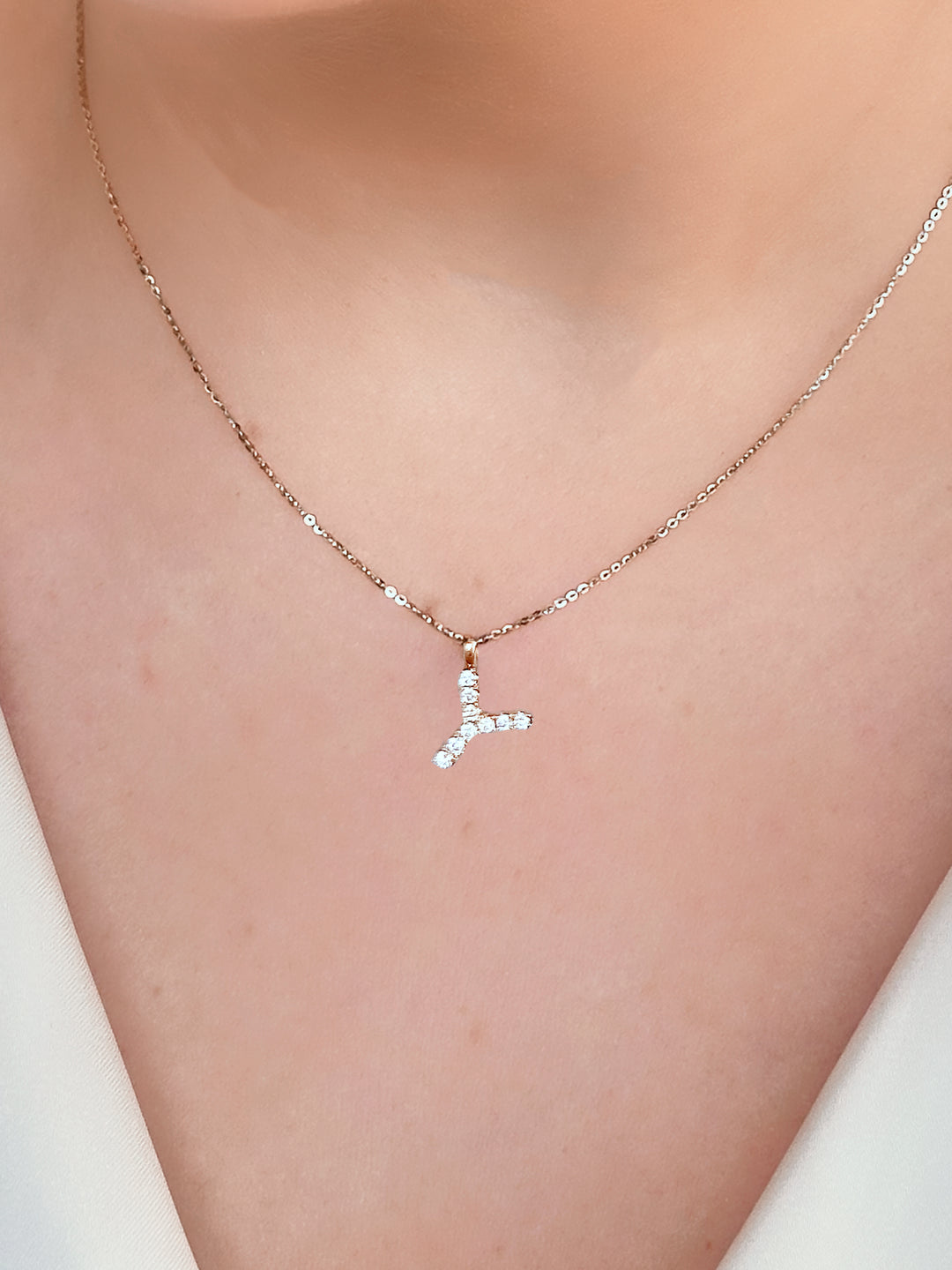 Diamond Initial Pendant