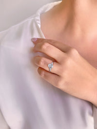 Cascada Oval Cut Engagement Ring