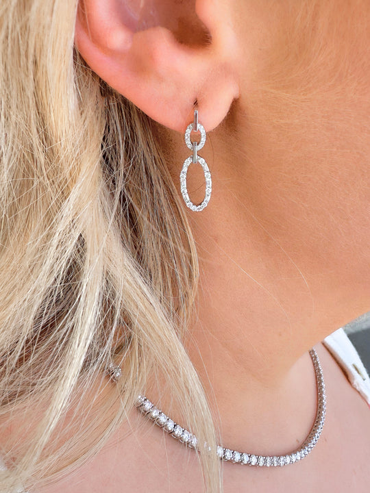 Oblong Drop Earrings