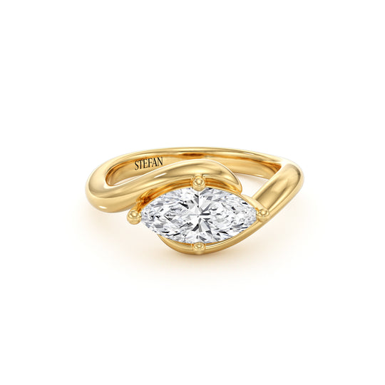 Tate Marquise-Shaped Engagement Ring