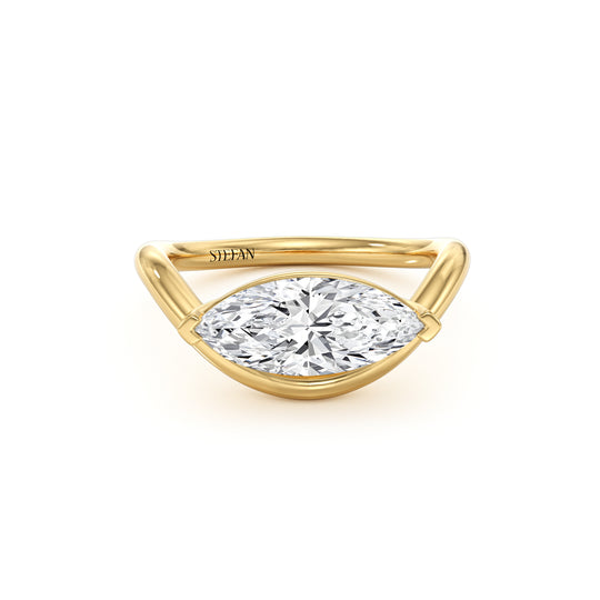 East West Marquise-Shaped Ring
