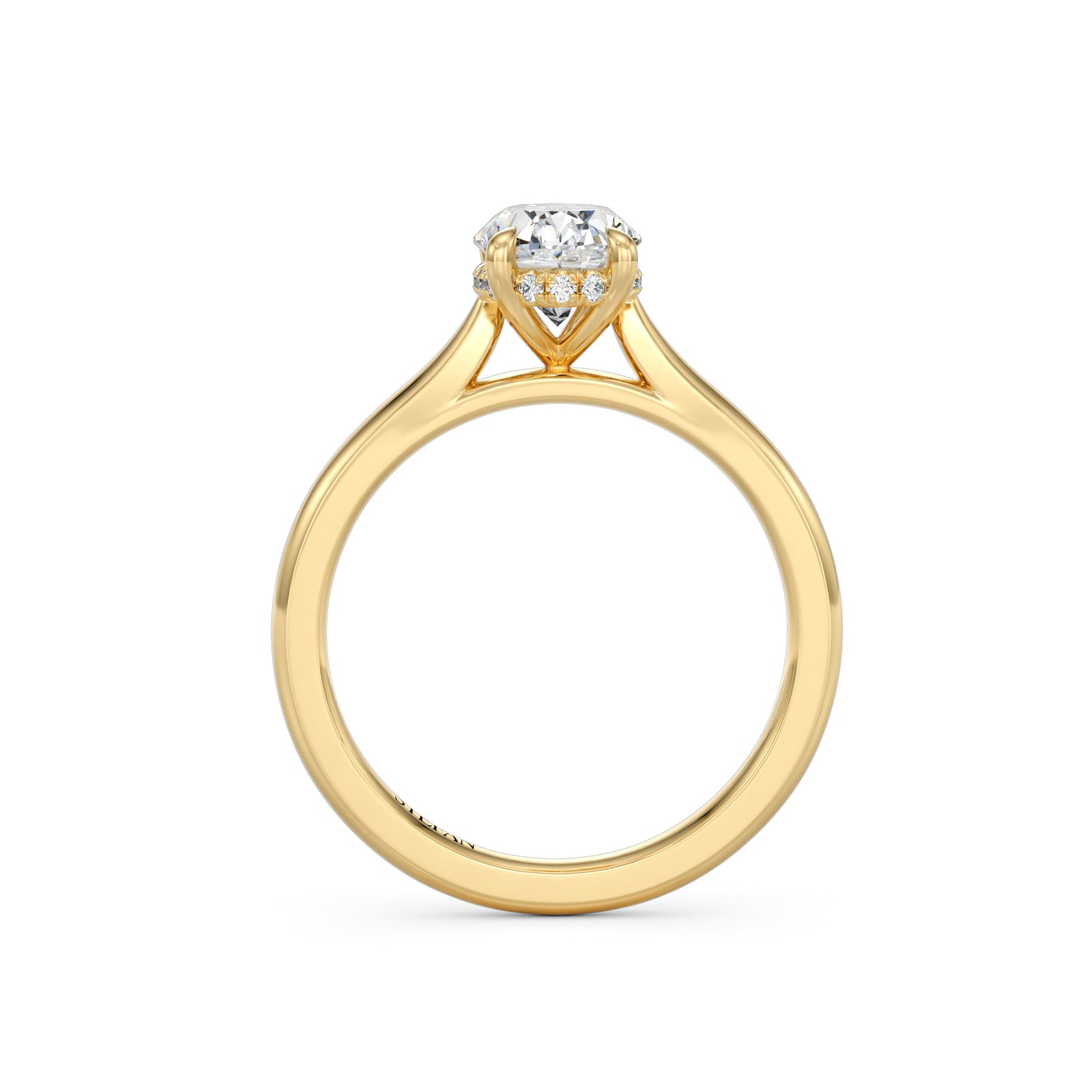 Luna Oval Cut Engagement Ring