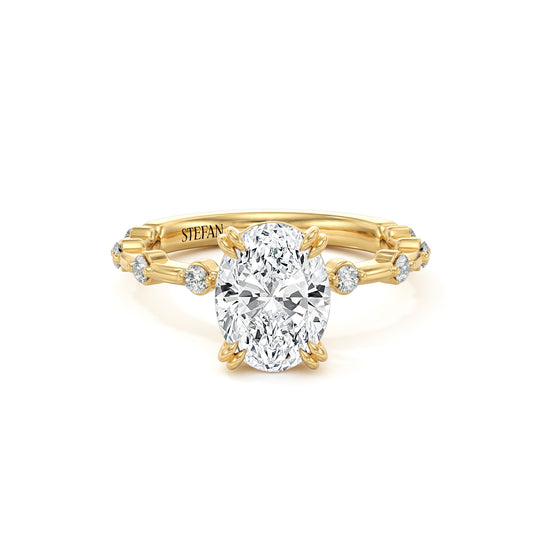 Evelyn Oval Cut Engagement Ring