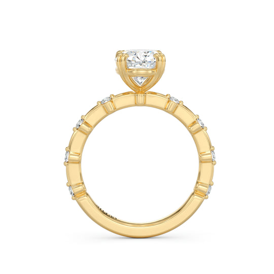 Evelyn Oval Cut Engagement Ring
