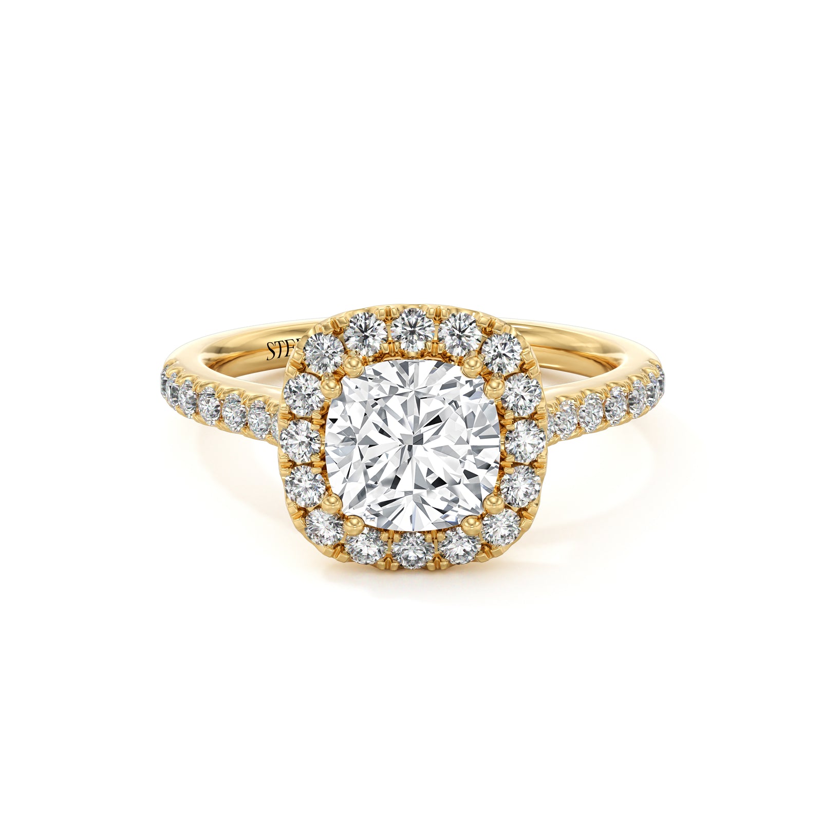 Linda Cushion Cut Engagement Ring