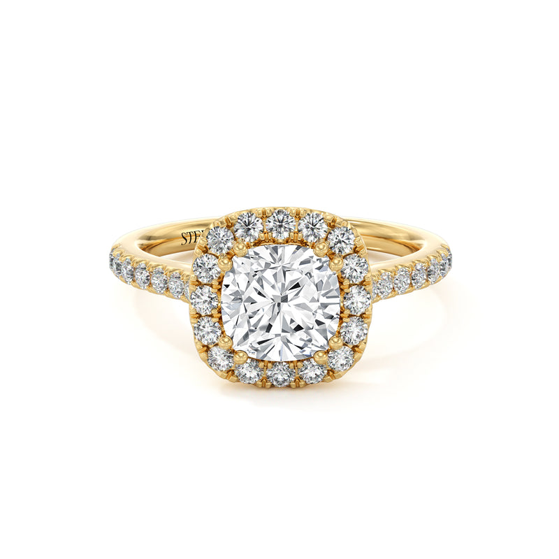 Linda Cushion Cut Engagement Ring