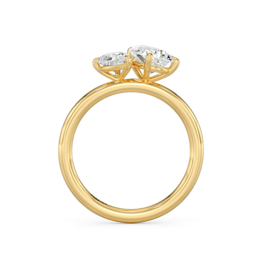 Toi Et Moi Pear-Shape Engagement Ring
