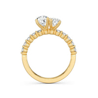 Toi Et Moi Pear & Oval Cut Diamond Engagement Ring