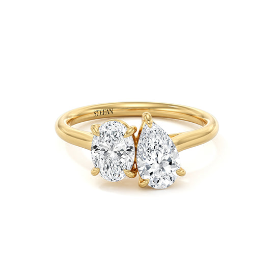 Toi Et Moi Oval & Pear-Shape Engagement Ring