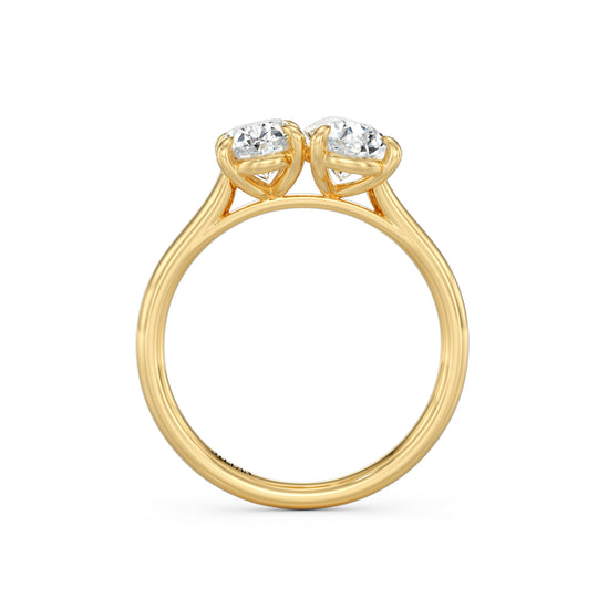 Toi Et Moi Oval & Pear-Shape Engagement Ring