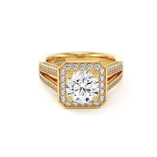 Melanie Round Brilliant Engagement Ring