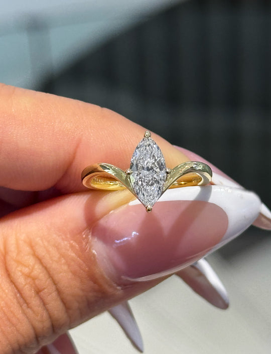 Jacinda Marquise-Shaped Ring