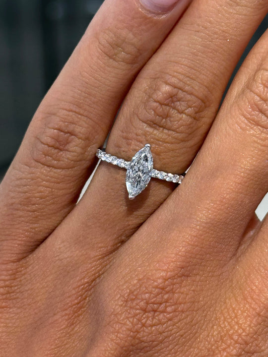 Lola Marquise-Shape Engagement Ring
