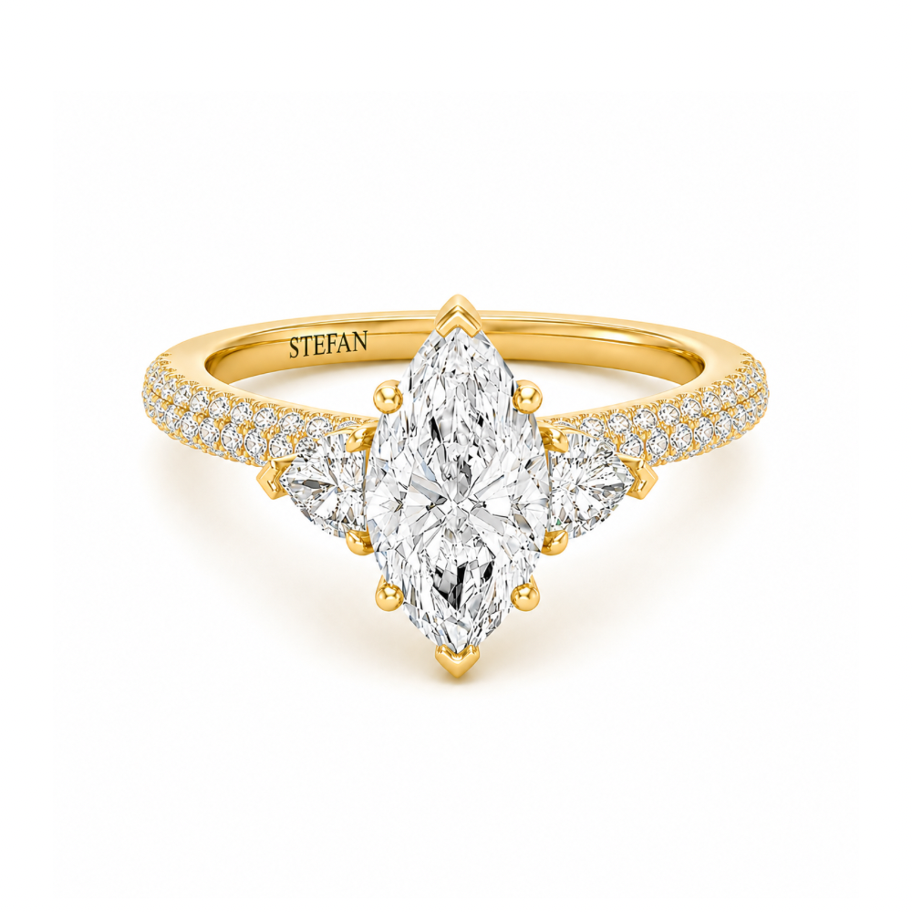 Marcella Marquise-Shape Engagement Ring