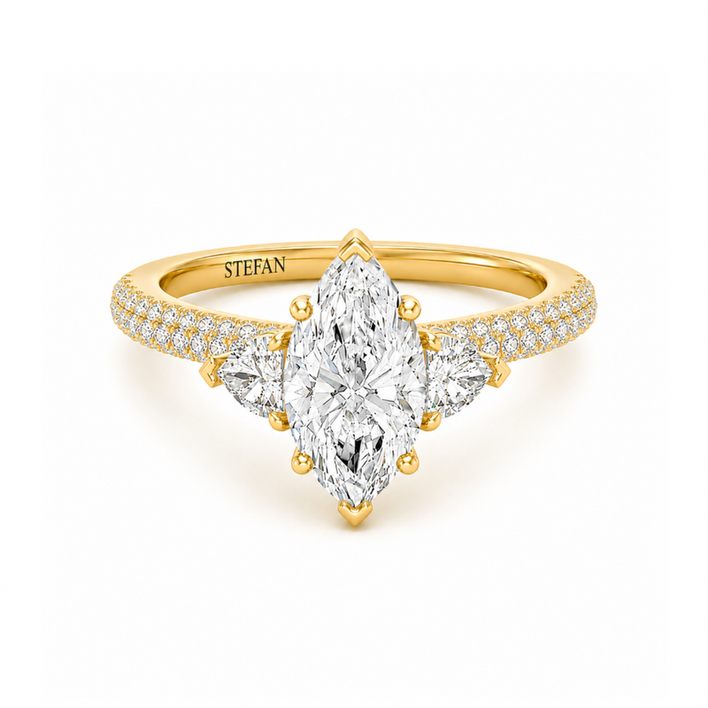 Marcella Marquise-Shape Engagement Ring