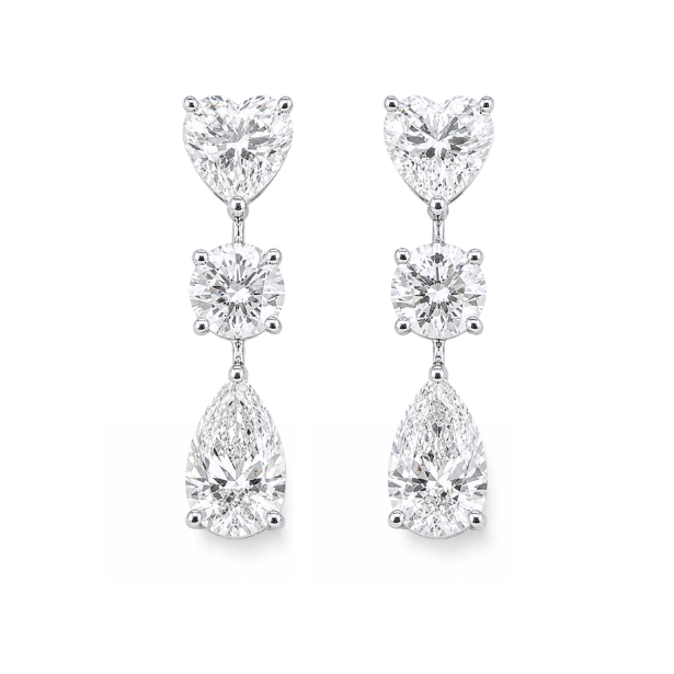 Mixed Shaped Drop Earrings