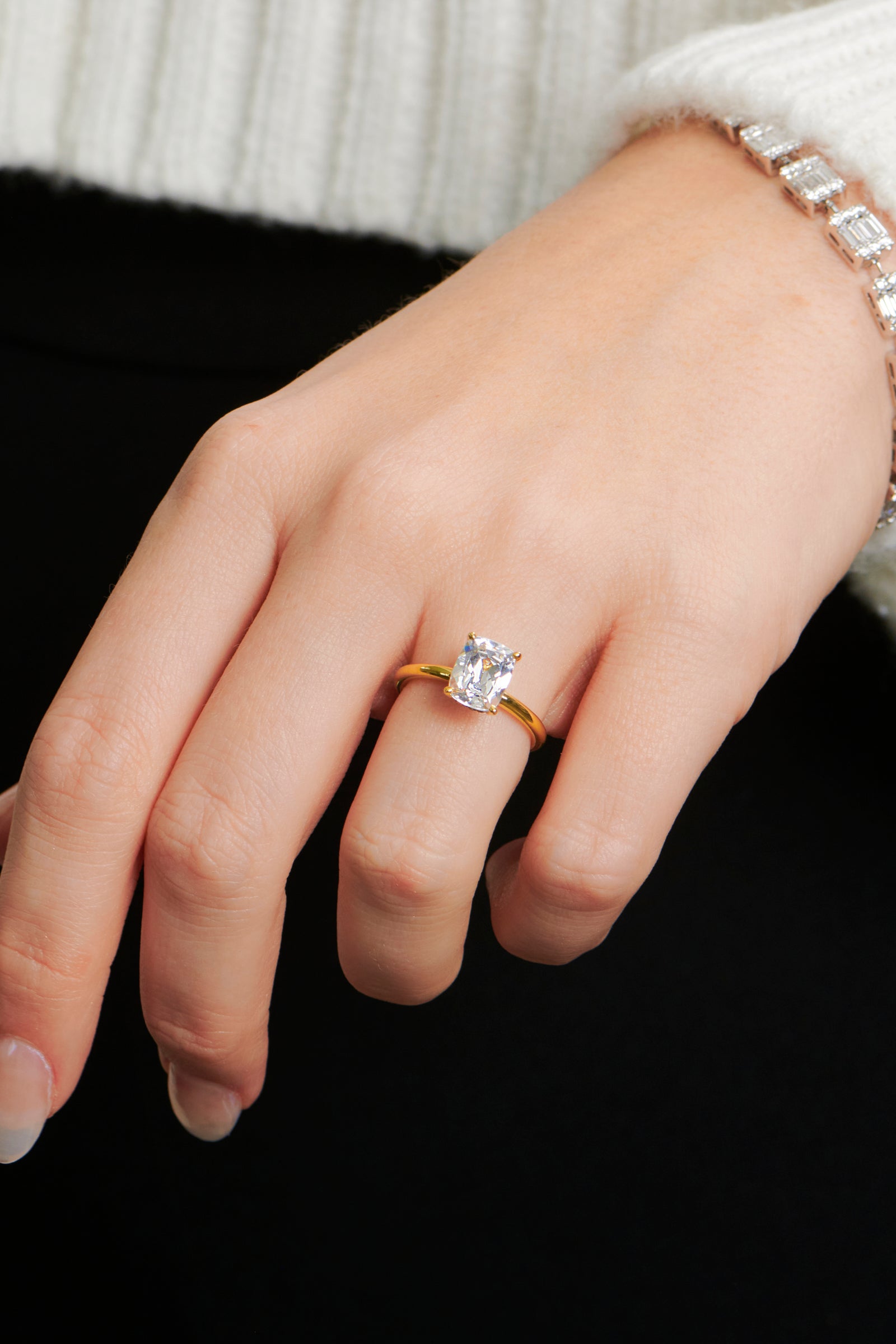 Elsie Cushion Cut Engagement Ring