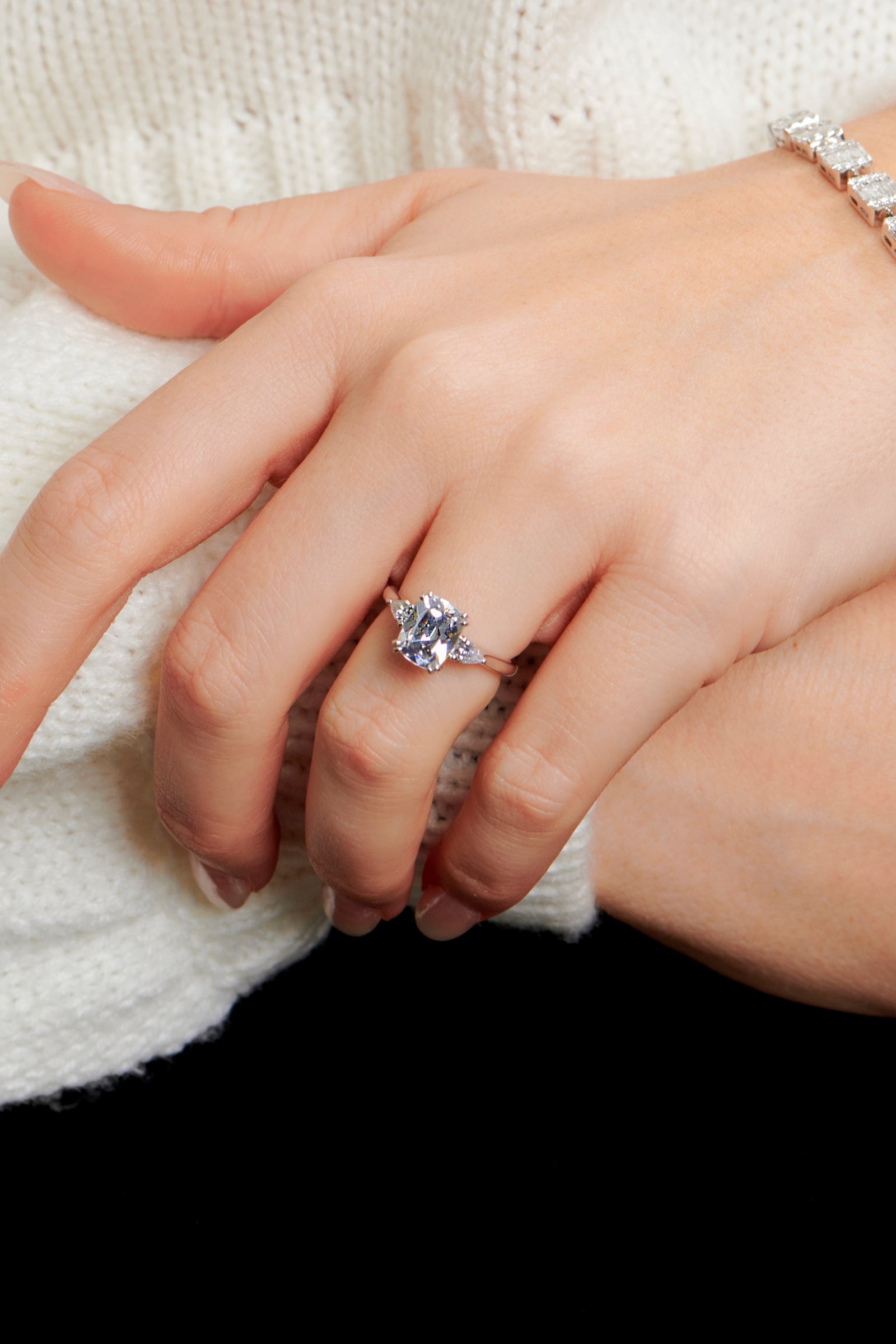 Juliet Cushion Cut Engagement Ring