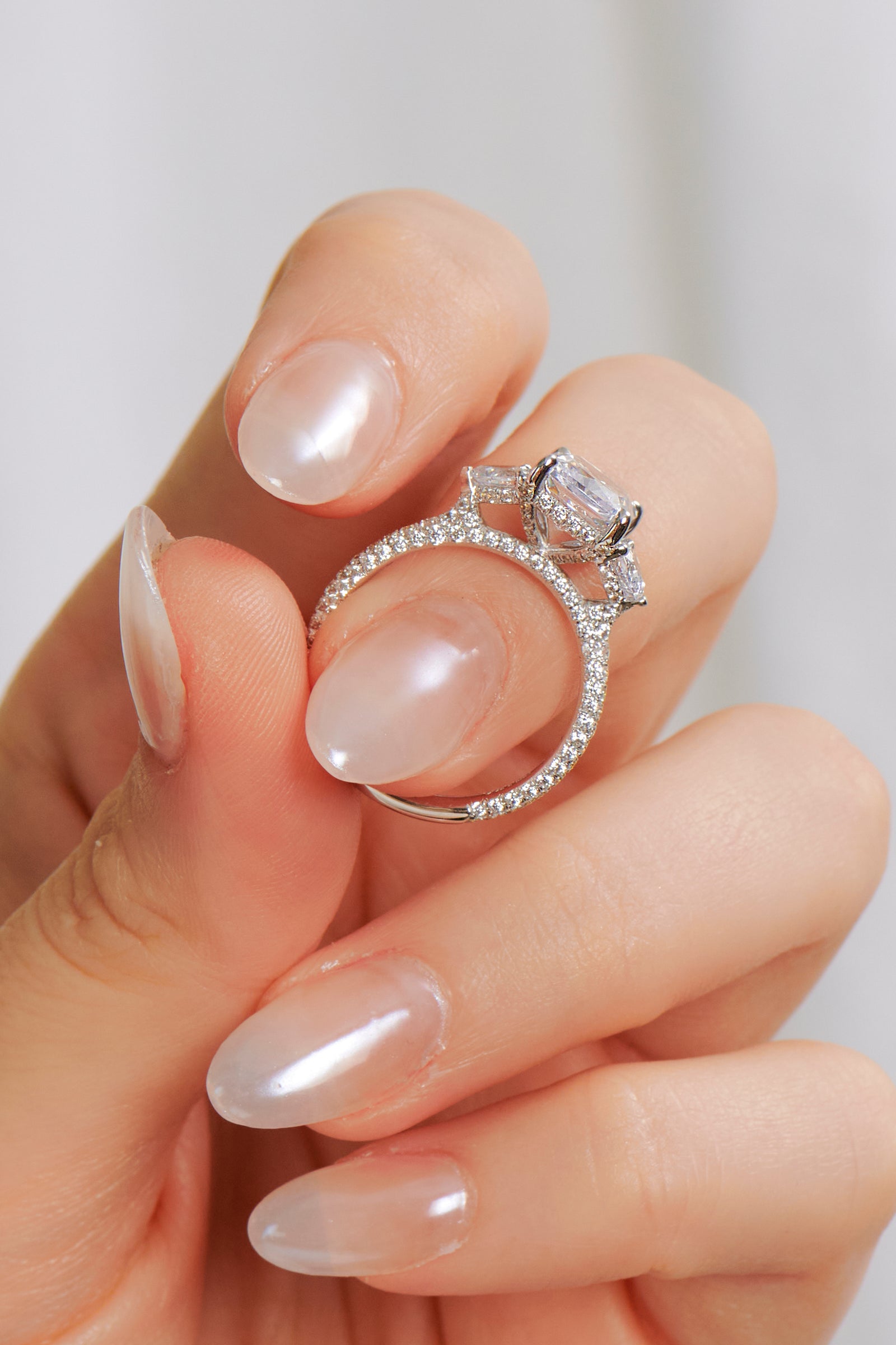 Cecelia Emerald Cut Engagement Ring